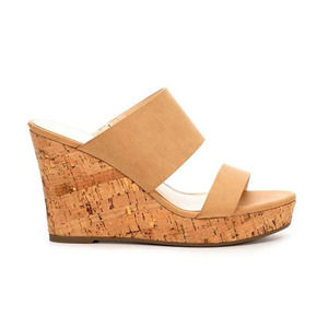 Xappeal Faye Nude Wedge Sandals